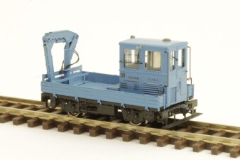 M&amp;M Modell SKL24 mit Ladekran in blau, DR, Fertigmodell, TT