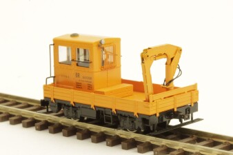M&amp;M Modell SKL24 mit Ladekran in orange, DR, Fertigmodell, TT