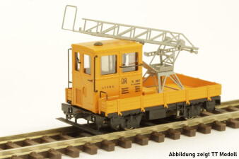 M&amp;M Modell SKL24 mit Drehleiter in orange, DR, Fertigmodell, H0