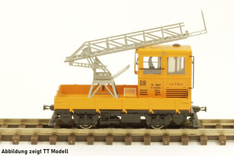 M&amp;M Modell SKL24 mit Drehleiter in orange, DR, Fertigmodell, H0