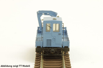 M&amp;M Modell SKL24 mit Ladekran in blau, DR, Fertigmodell, H0