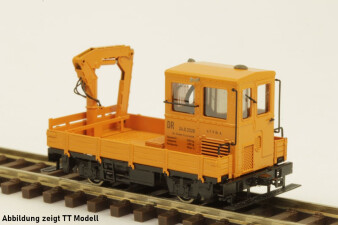M&amp;M Modell SKL24 mit Ladekran in orange, DR, Fertigmodell, H0