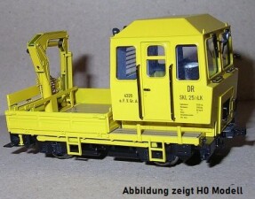 M&amp;M Modell SKL25 mit Ladekran in gelb, DR,...