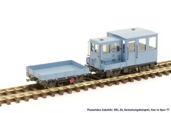 M&amp;M Modell GKW-A kurz in blau, DR, Fertigmodell, TT