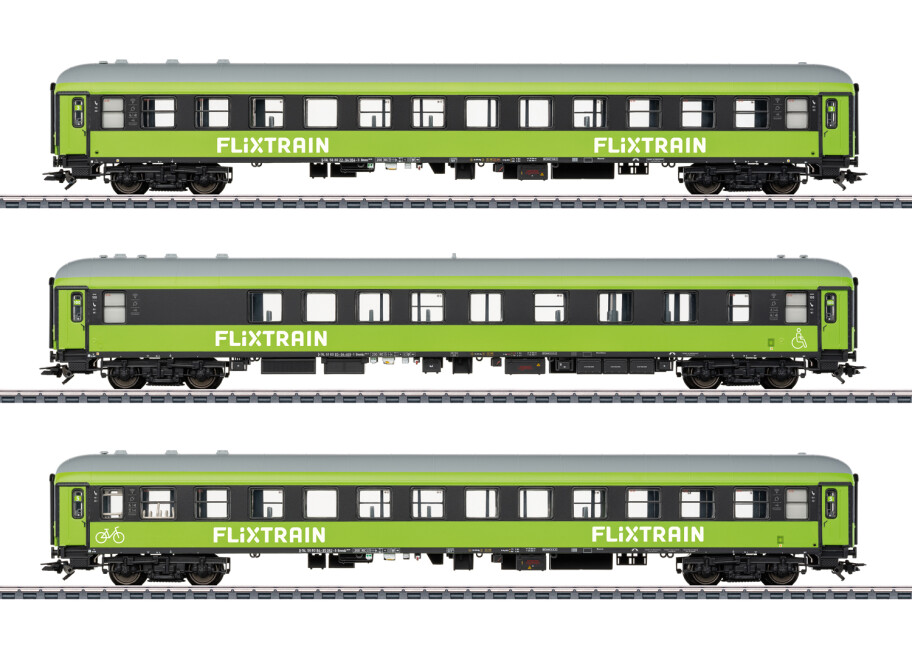 Märklin 42957 Schnellzugwagen-Set 1, FlixTrain