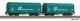 PIKO 28345 2er Set Schiebeplanenwagen FS Ep. IV