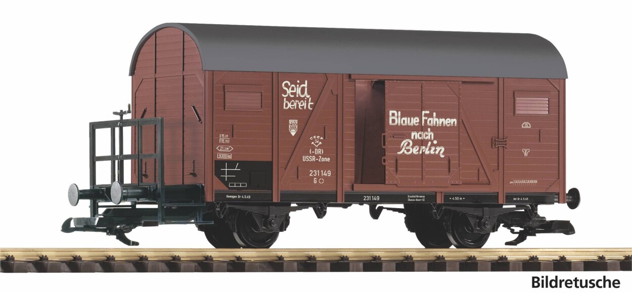 PIKO 37977 G-Ged. Güterwg. FDJ DR III
