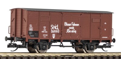 PIKO 47855 Gedeckter G&uuml;terwagen G02 FDJ DR Ep. III