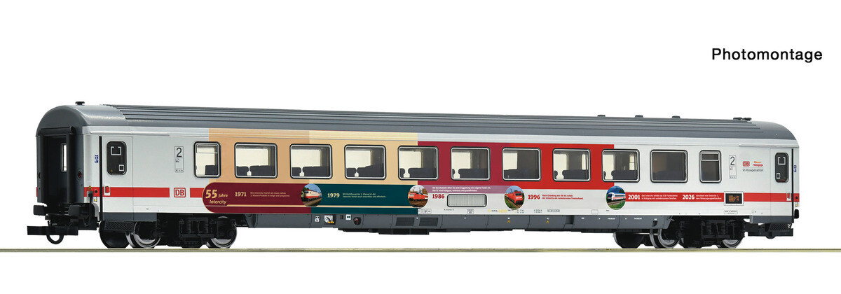 Roco 6200324 Schnellzugwagen Bpmmz 2. Klasse „55 Jahre InterCity“ DB AG Ep. VI