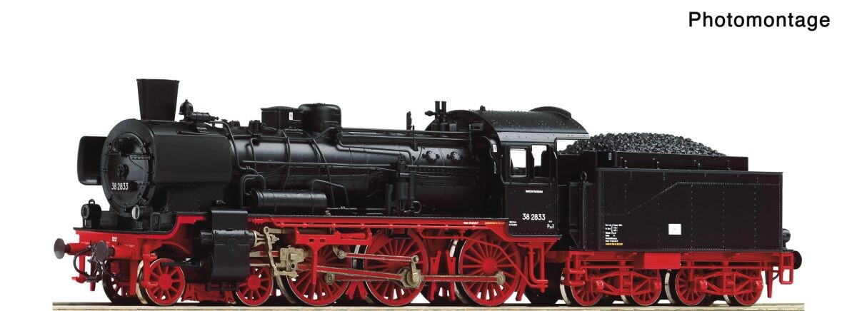 Roco 7190019 Dampflokomotive 38 2833, DR, Ep. IV, digital mit Sound