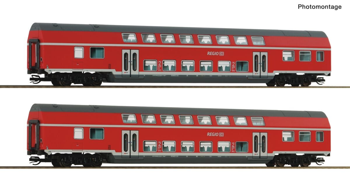 Roco 6280072 2-tlg. Set 2: Doppelstockwagen, DB AG, Ep. V