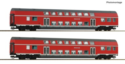 Roco 6280072 2-tlg. Set 2: Doppelstockwagen, DB AG, Ep. V