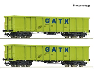 Roco 6680054 2-tlg. Set: Offene G&uuml;terwagen, GATX,...