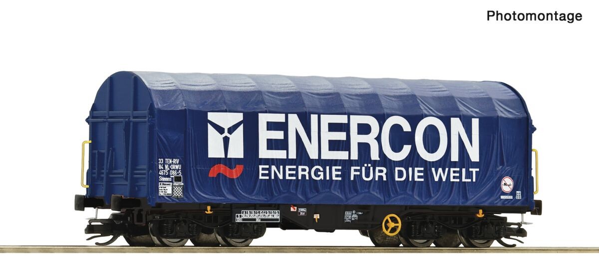 Roco 6680061 Schiebeplanenwagen „Enercon“, Ep. VI