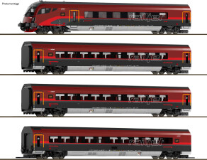 Saxonia 120303 4-teiliges Railjet-Set mit Beleuchtung,...