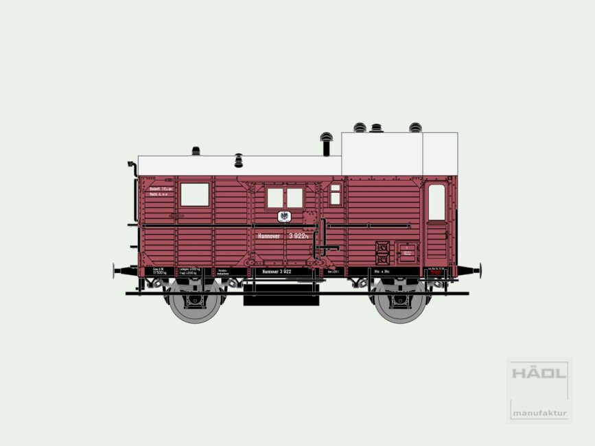 HÄDL 116000 Packwagen Pwg Pr14, KPEV, Ep. I