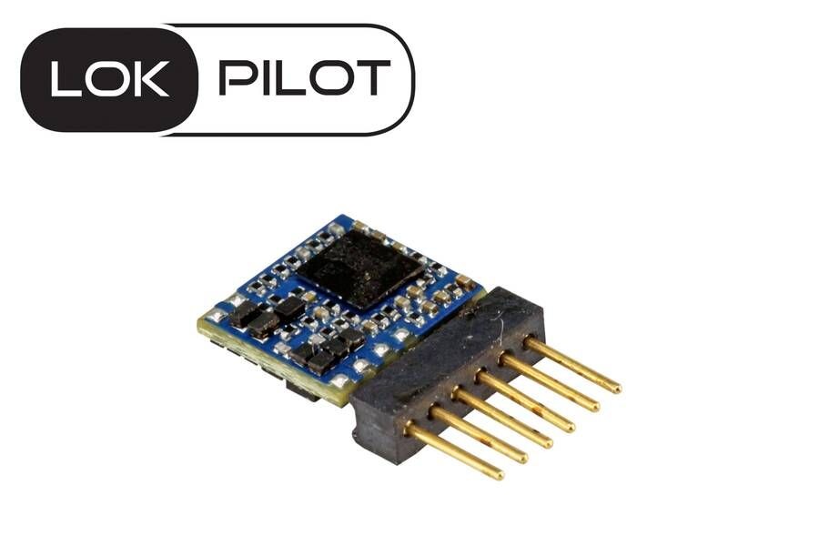 ESU 59817 LokPilot 5 micro Multiprotokolldecoder DCC/MM/SX, 6-pin Stecker Direkt