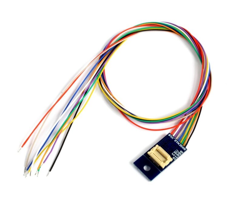 ESU 51999 Adapterplatine, Next-18 für 6 Ausgänge, Lötkontakte und angelötete Kabel