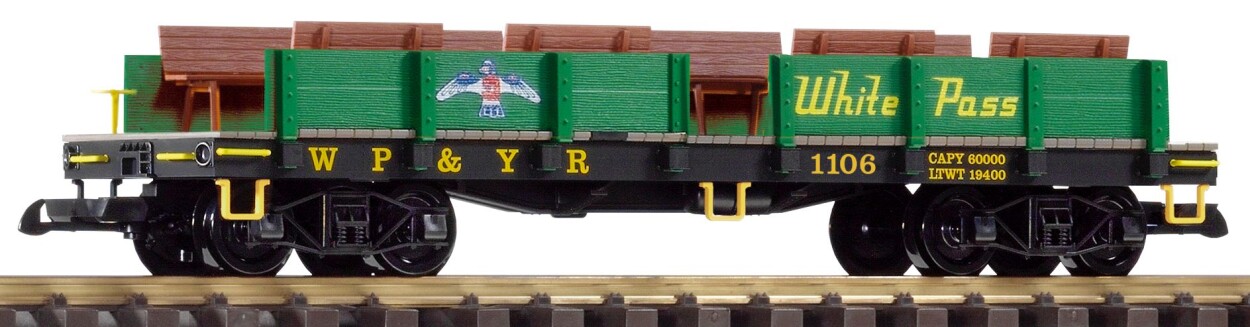 PIKO 38753 Aussichtswagen WP&YR mit Bänken