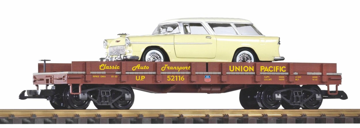 PIKO 38769 Autotransportwagen beladen mit Chevy Nomand