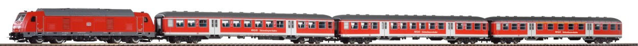 PIKO 58133 BR 245 Zug-Set Nahverkehrswagen Ep. VI DB AG