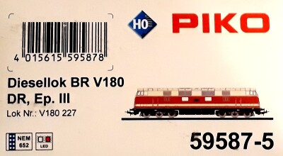 PIKO 59587-5 Diesellok V180 227 Ep. III DR