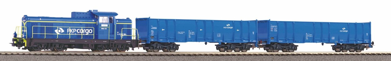 PIKO 97937 SM42, Start-Set Güterzug, PKP mit Bettung