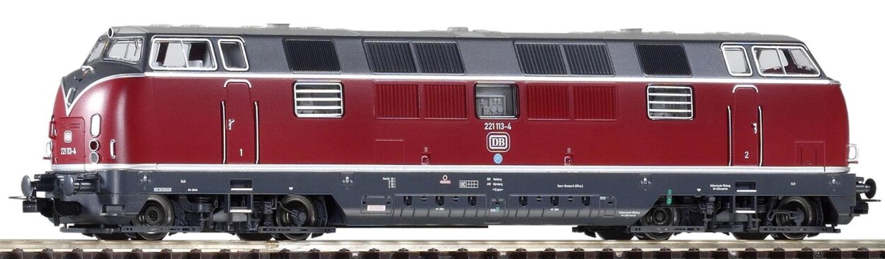 PIKO 52607 BR 221 Diesellok, 221 113-4 Ep. IV DB Digital AC