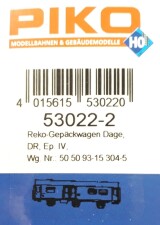 PIKO 53022-2 Rekowagen 3achsig Gep&auml;ckwagen Dage Ep....