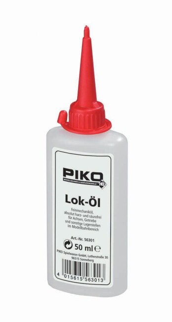 PIKO 56301 Lok-Öl Nachfüllflasche 50ml-Flasche mit Dosierspitze
