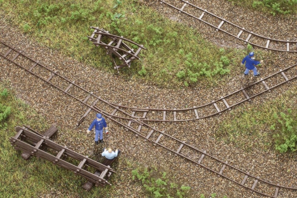 Auhagen 43701 Feldbahngleis Attrappen Fischer modell Modellbahnsh 