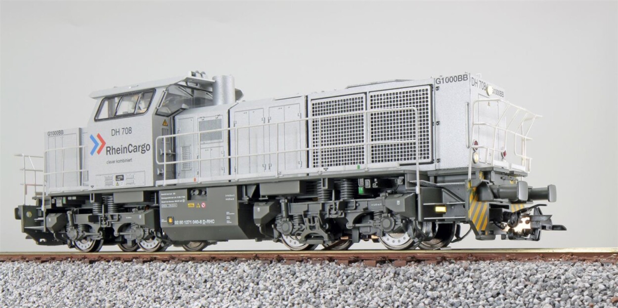 ESU 31301 G1000 silber, DH 708 Ep. VI RheinCargo Sound + Rangierkupplung