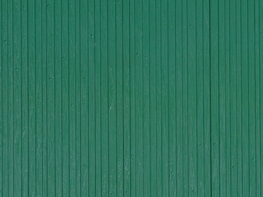 Auhagen 52219 Dekorplatten Bretterwand grün