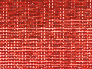 Auhagen 50104 Dekorpappen Ziegelmauer rot