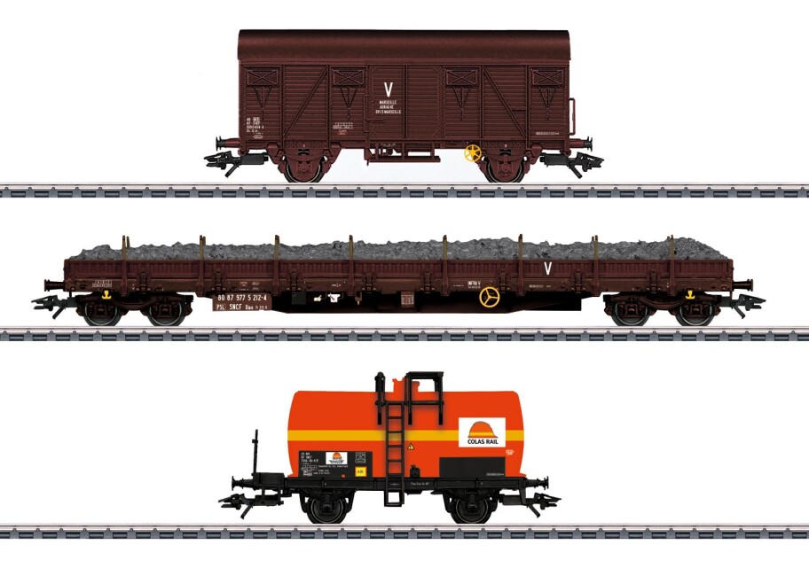 Märklin 47103 3-Set Güterwagen "Colas Rail", Ep. VI SNCF