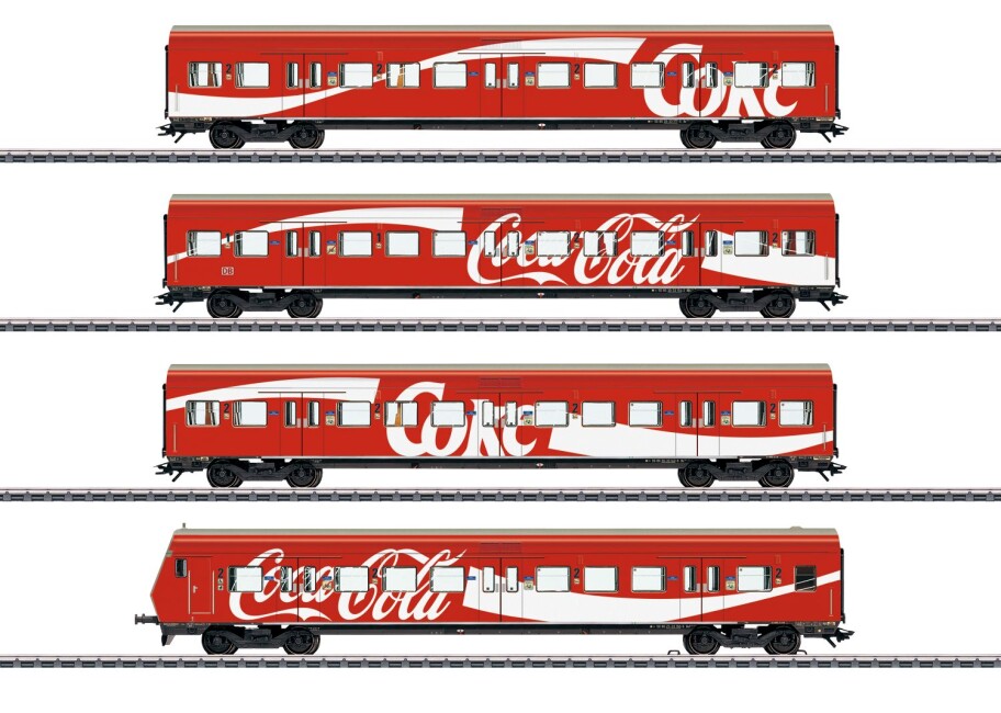 Märklin 43890 4-Set Personenwagen „Coca Cola“, Ep. V DB AG