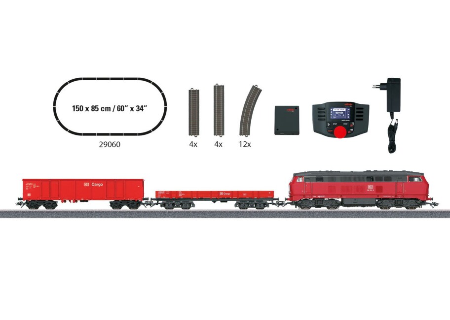 Märklin 29060 Start-Set BR216 und 2 Güterwagen, Ep. V DB AG