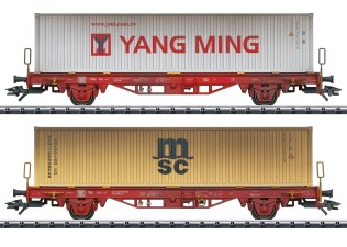 Trix 24139 2-Set Container-Tragwagen Lgs 580 Ep. VI