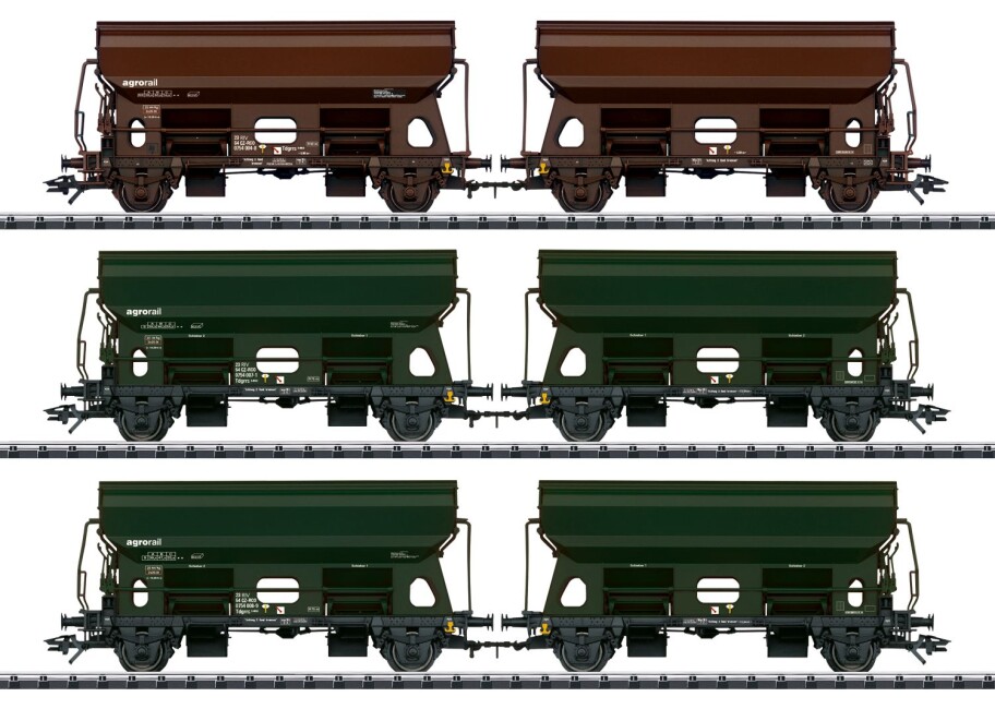 Trix 24169 6-Set Schwenkdachwagen Ep. VI Railco A.S.