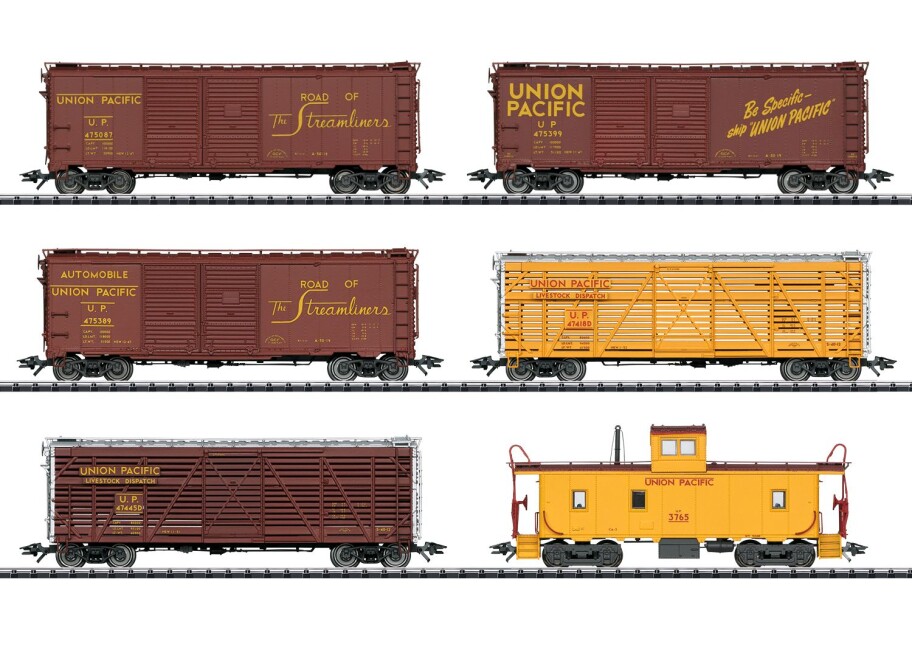 Trix 24914 6-Set Güterwagen Ep. III Union Pacific Railroad