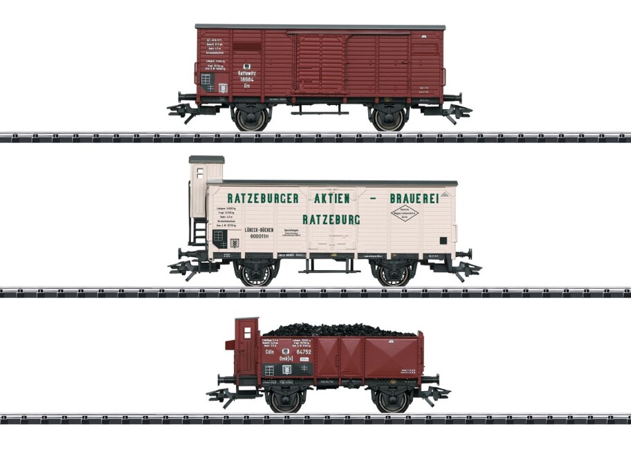 Trix 24148 3-Set Güterwagen Ep. I KPEV