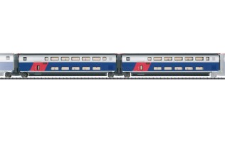 Trix 23487 2-Set Erg&auml;nzungswagen zum TGV 1. Kl. Ep....