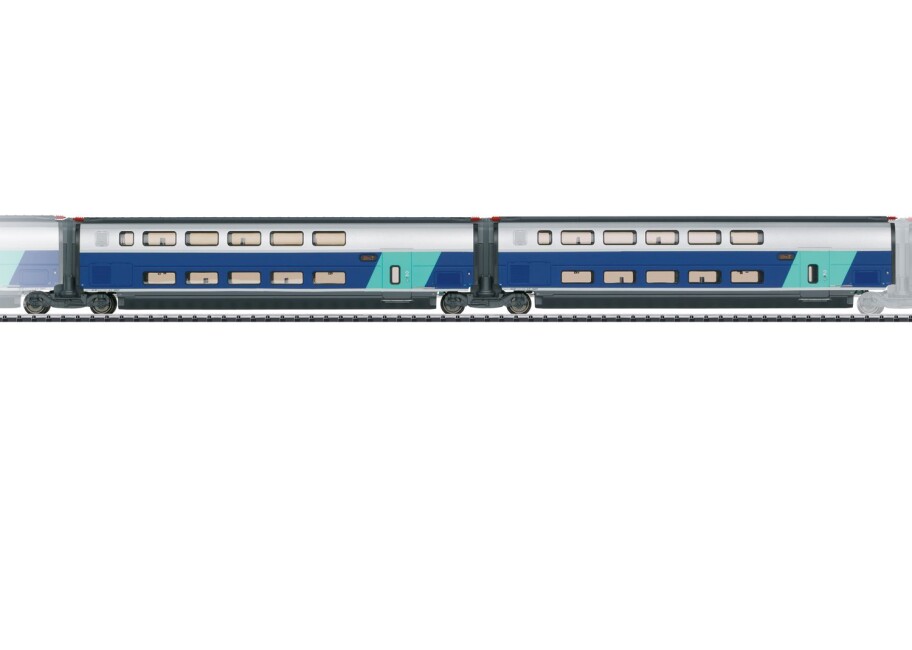 Trix 23488 2-Set Ergänzungswagen zum TGV 2. Kl. Ep. VI SNCF