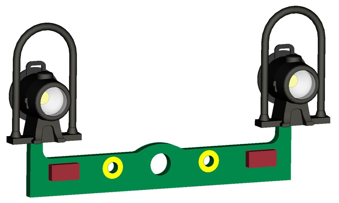fischer-modell 20006121 Laternen DB mit Haltebügel auf Leiterplatte