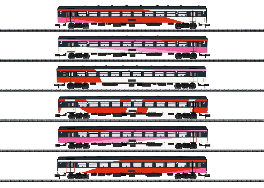 Minitrix 15389 6-Set Schnellzugwagen ICRm Ep. VI NS