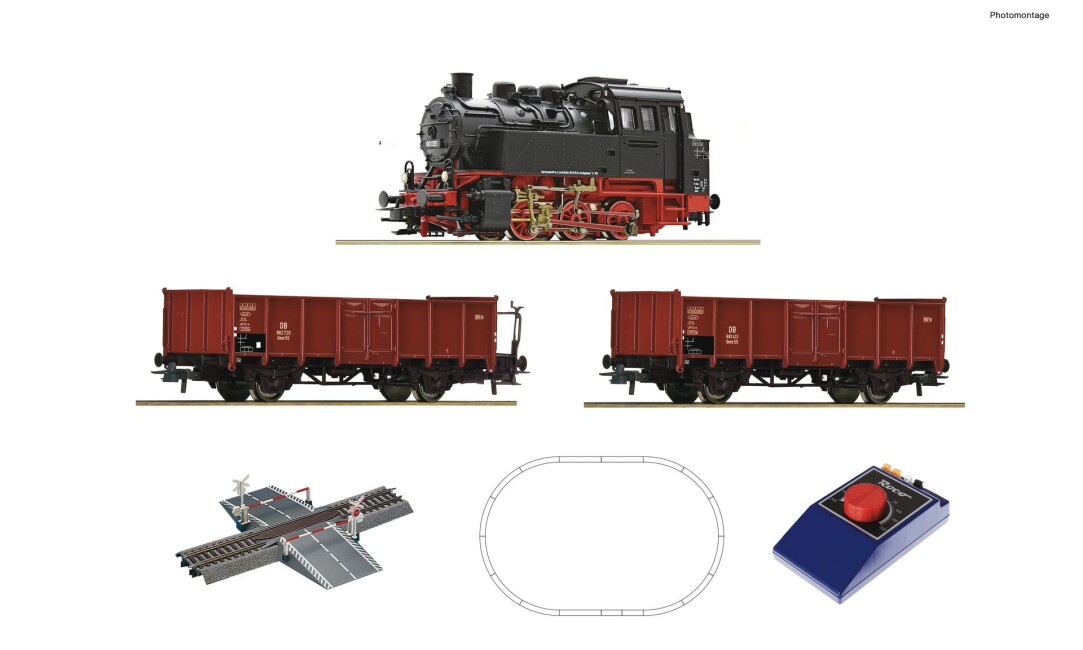 Roco 51160 Startpackung BR 80 mit Güterzug DB