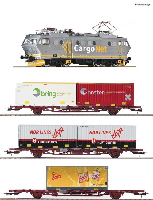 Roco 61488 4-Set EL 16 Güterzug Ep. VI CargoNet Sound AC