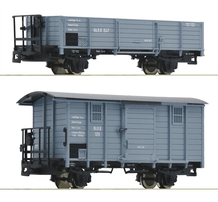 Roco 34559 2-Set Güterwagen Ep. I RüKB