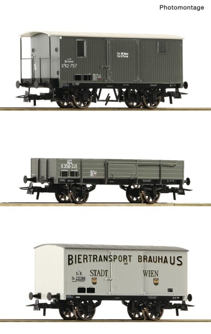 Roco 76037 3-Set Güterzug Ep. I kkStB