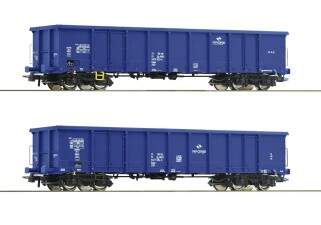 Roco 76044 2-Set Offene G&uuml;terwagen Ep. VI PKP Cargo